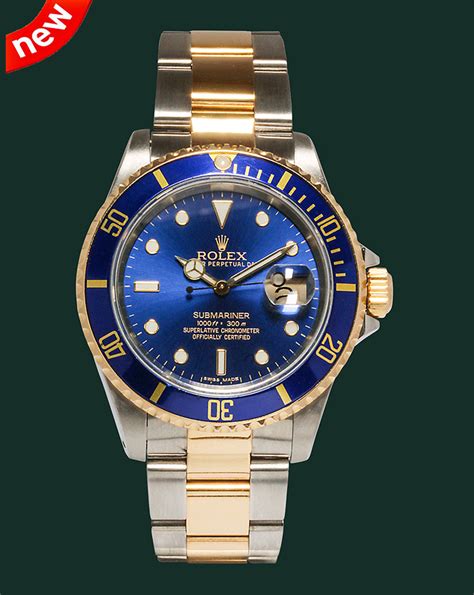 rolex submariner acciaio e oro prezzo|rolex sottomarino stampato.